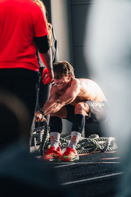 Athlète pratiquant le HIIT à haute intensité