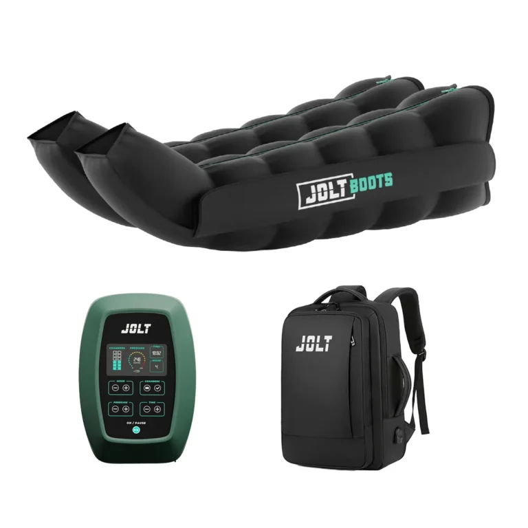 Bottes de pressothérapie JOLT Boots, pack complet avec jambières