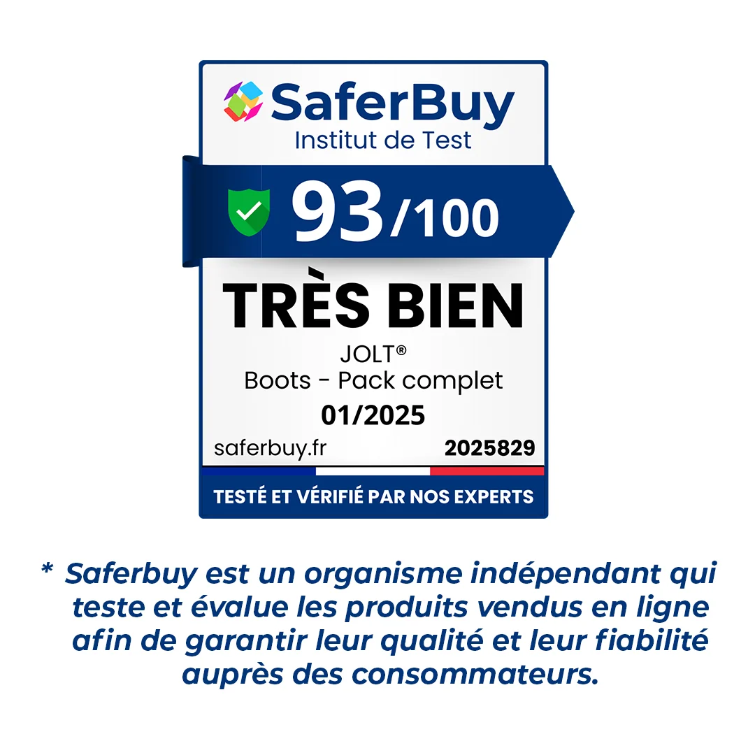 JOLT Boots pack complet : bottes de pressothérapie, mallette de transport et chargeur